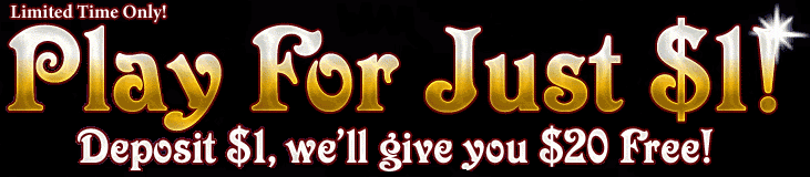 Casino Bonus Deposit $1 and get $20 Free